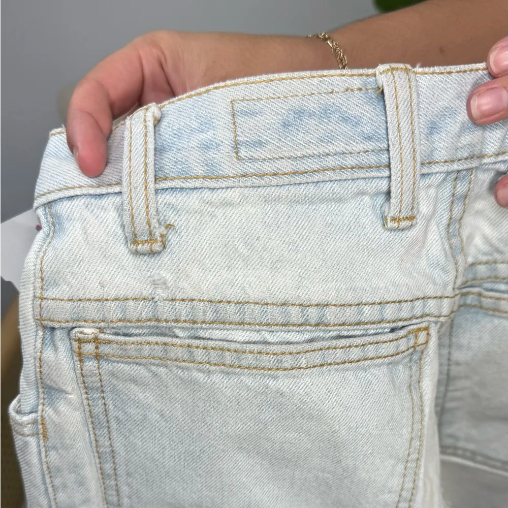 Vintage IOU Basic Blue Bermuda Jean Shorts 5.5" Size 24 - Image 10