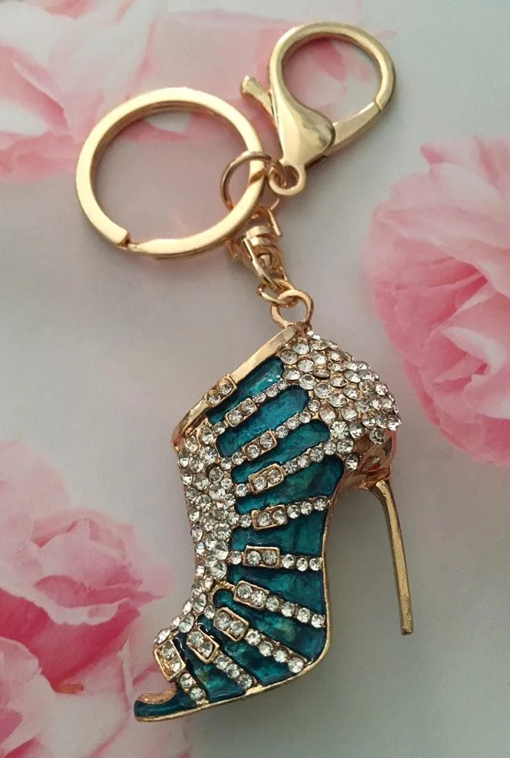 Turquoise Stiletto Keychain Blue - Image 4