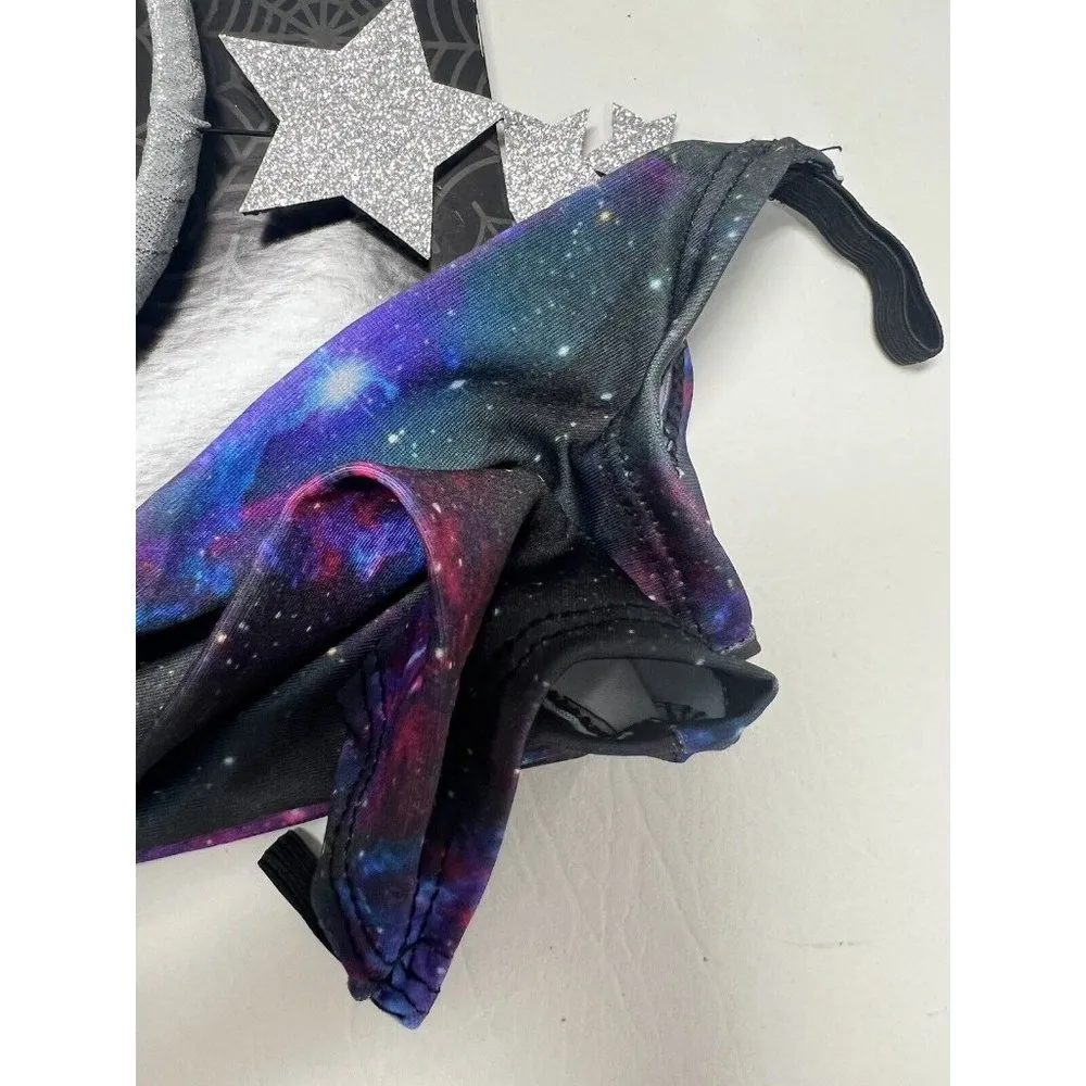 Galaxy Halloween Costume Accessory DIY Kit Headband Gloves Choker Adult One Size - Image 4
