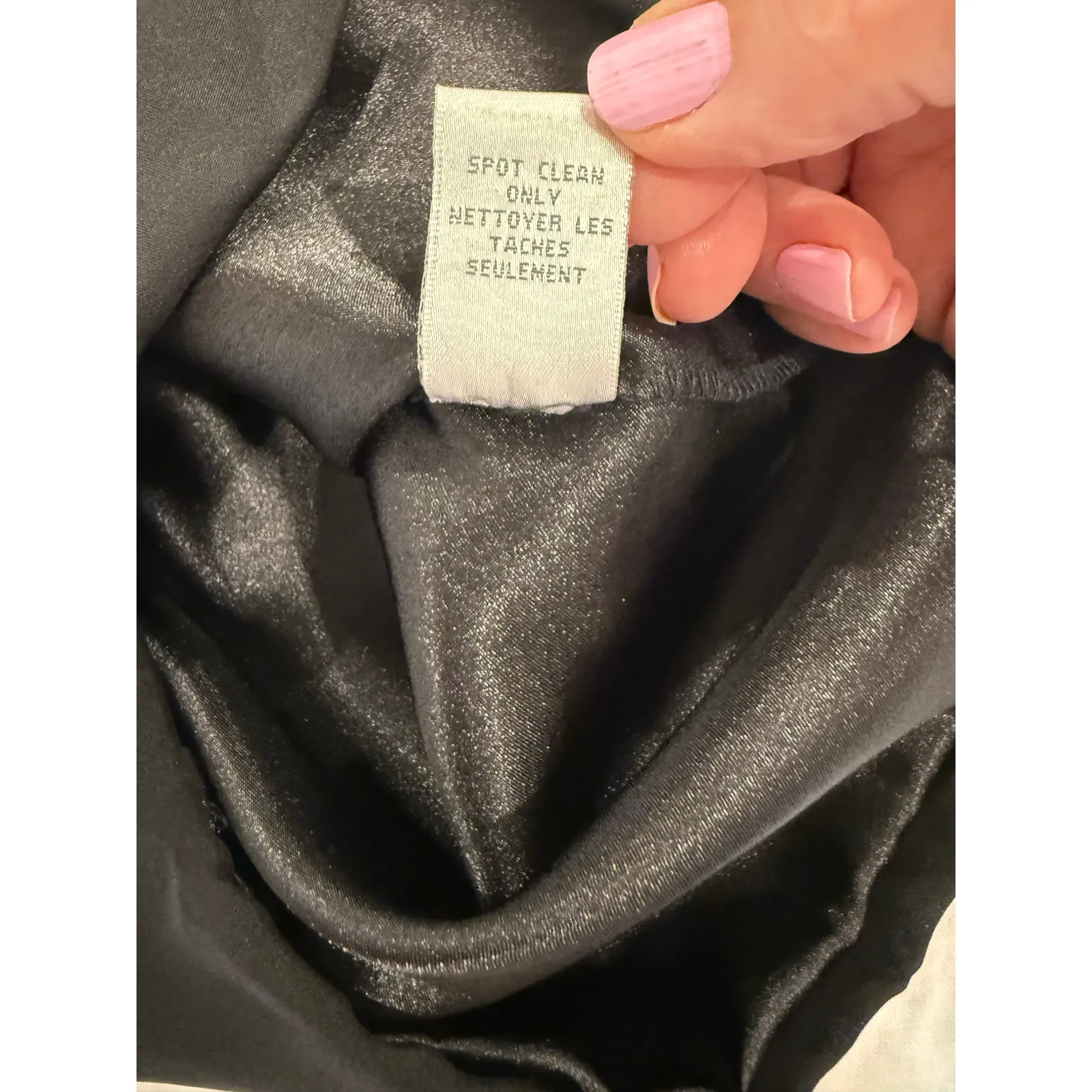 Badgley Mischka One Shoulder Asymmetrical Beaded Mini Dress Black Women Size 10 - Image 7