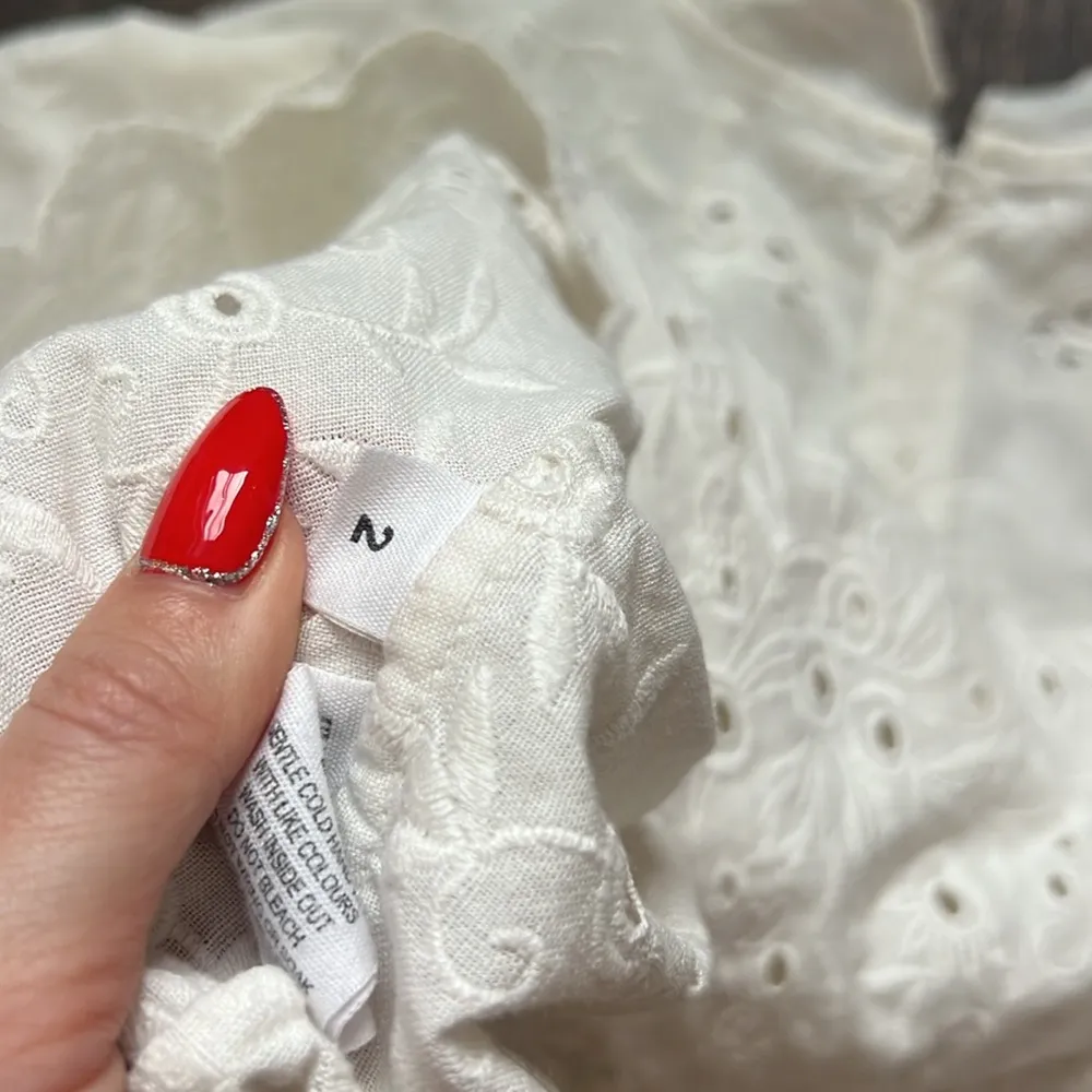 Ulla Johnson White Long Sleeve Top - Image 6