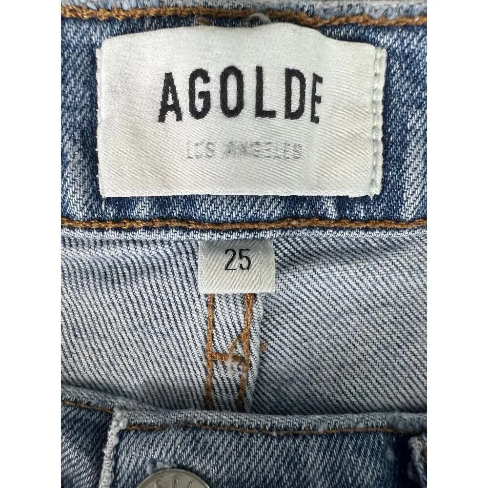 AGOLDE RILEY JEANS SIZE 25 CUT#53159 STYLE# A056B-1255 - Image 2