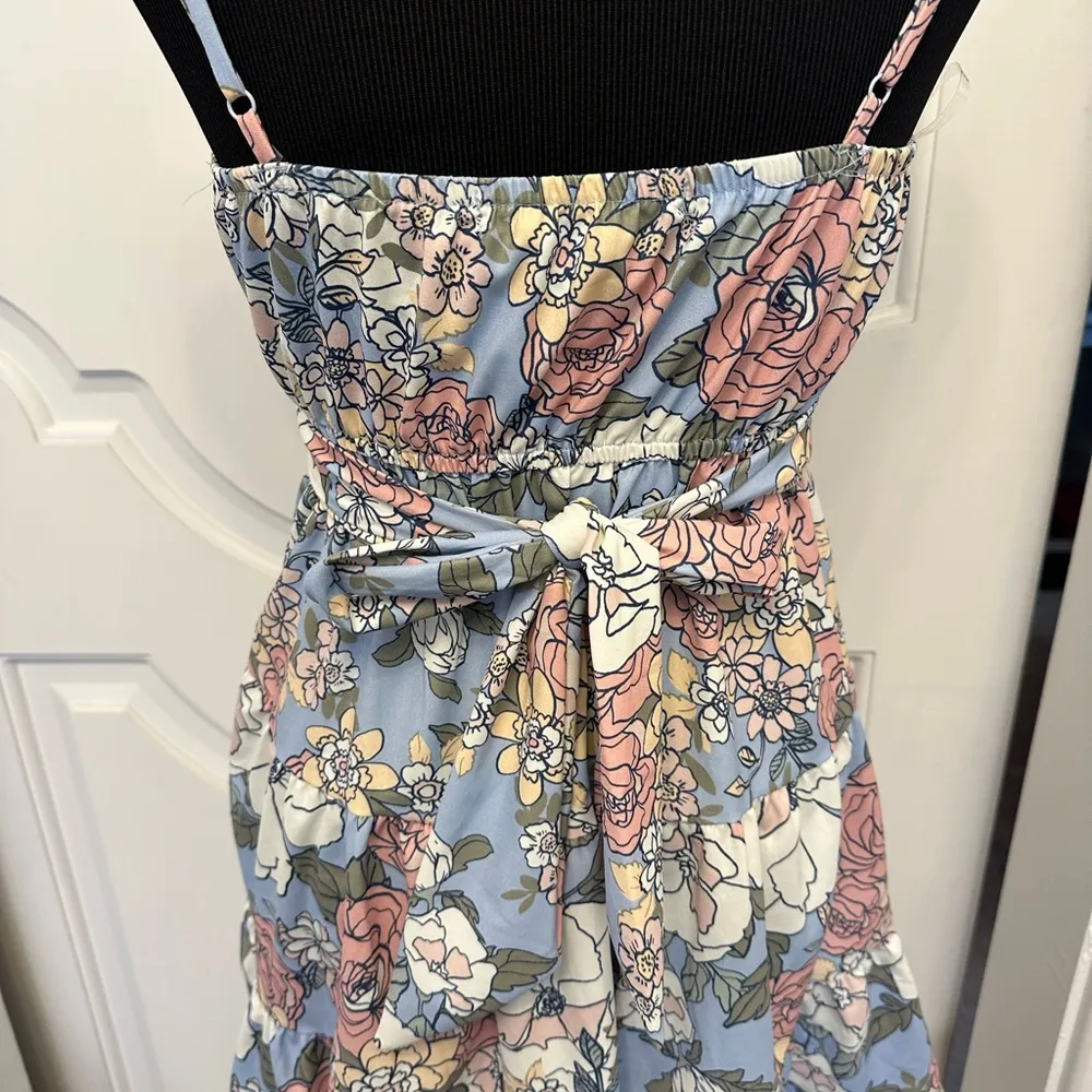 Altar’d State Floral Spaghetti Strap Dress Sundress Bow Back NWOT - Image 6