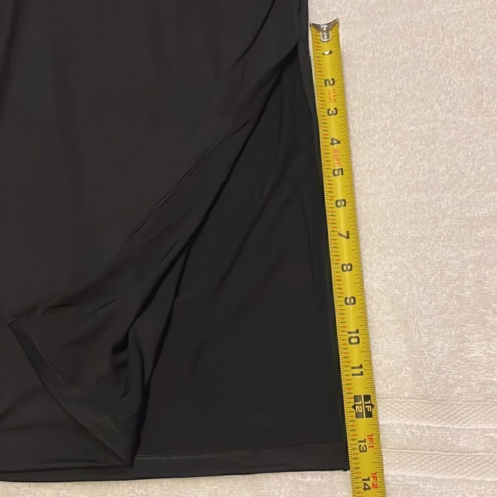 NWT Sleeveless, Strappy cut out back sexy midi Dress/ Black Black - Image 9