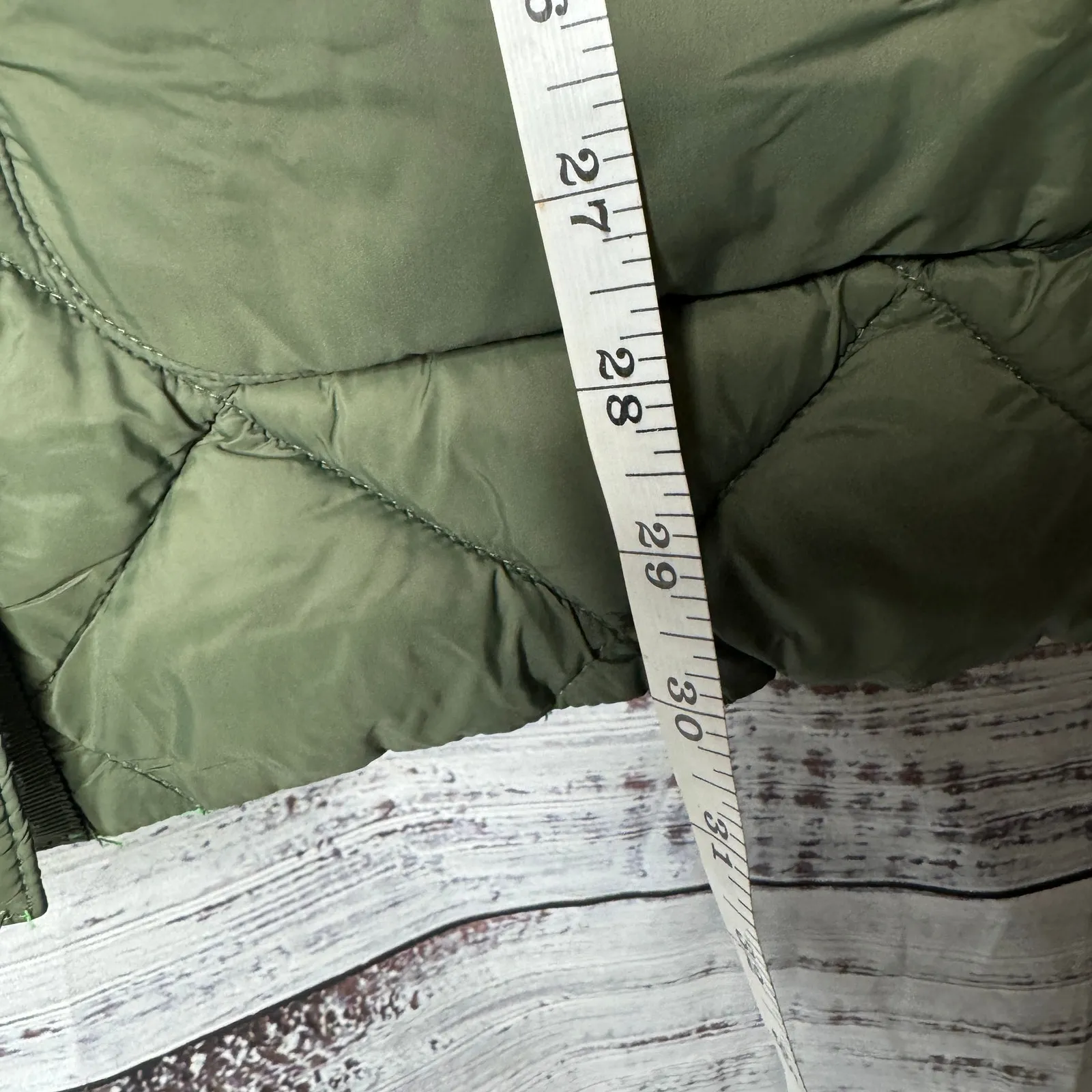 Calvin Klein Womens Reversible Barn Quilted Jacket Green XL - Image 5