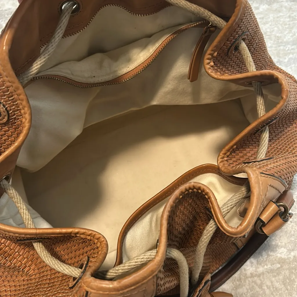 tory burch woven leather tote bag - Image 5