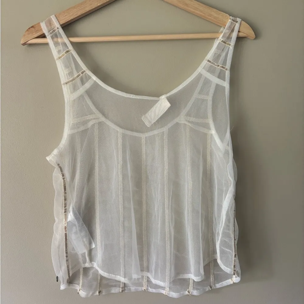 Abercrombie & Fitch Mesh Sequin Flowy Tank - Image 8