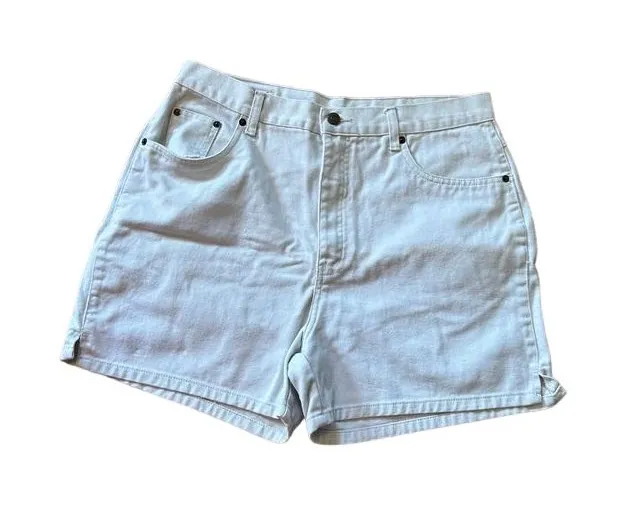Bill Blass beige Denim High-Waisted Shorts Classic Summer Style Women's - Image 1