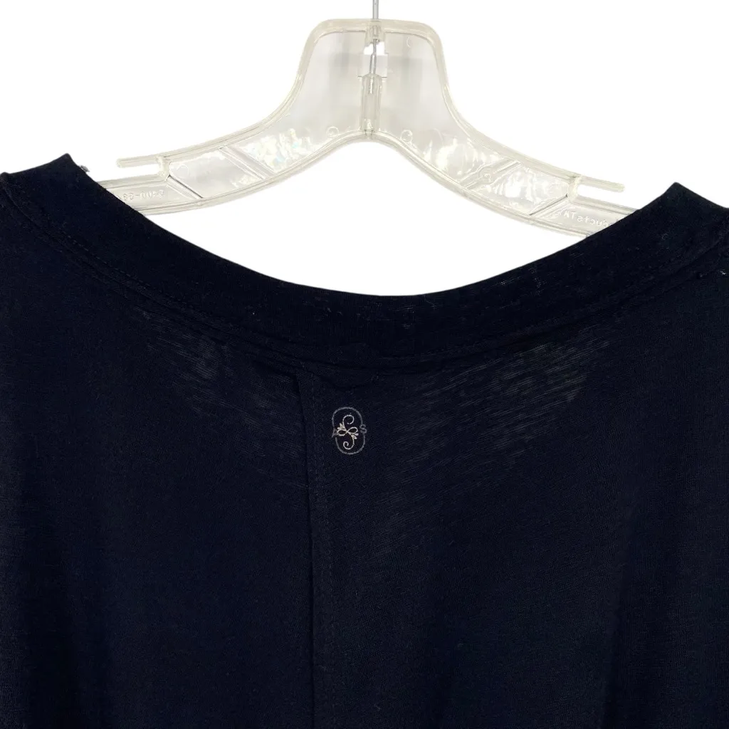 Altar’d State As Revival Black V-Neck Twist Knot Open Back Tee Shirt - Image 5