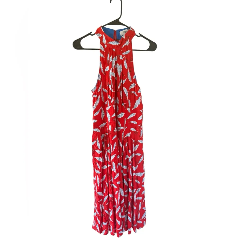 Diane von Furstenberg Nicola Dress in Mason Signature Red - Image 6