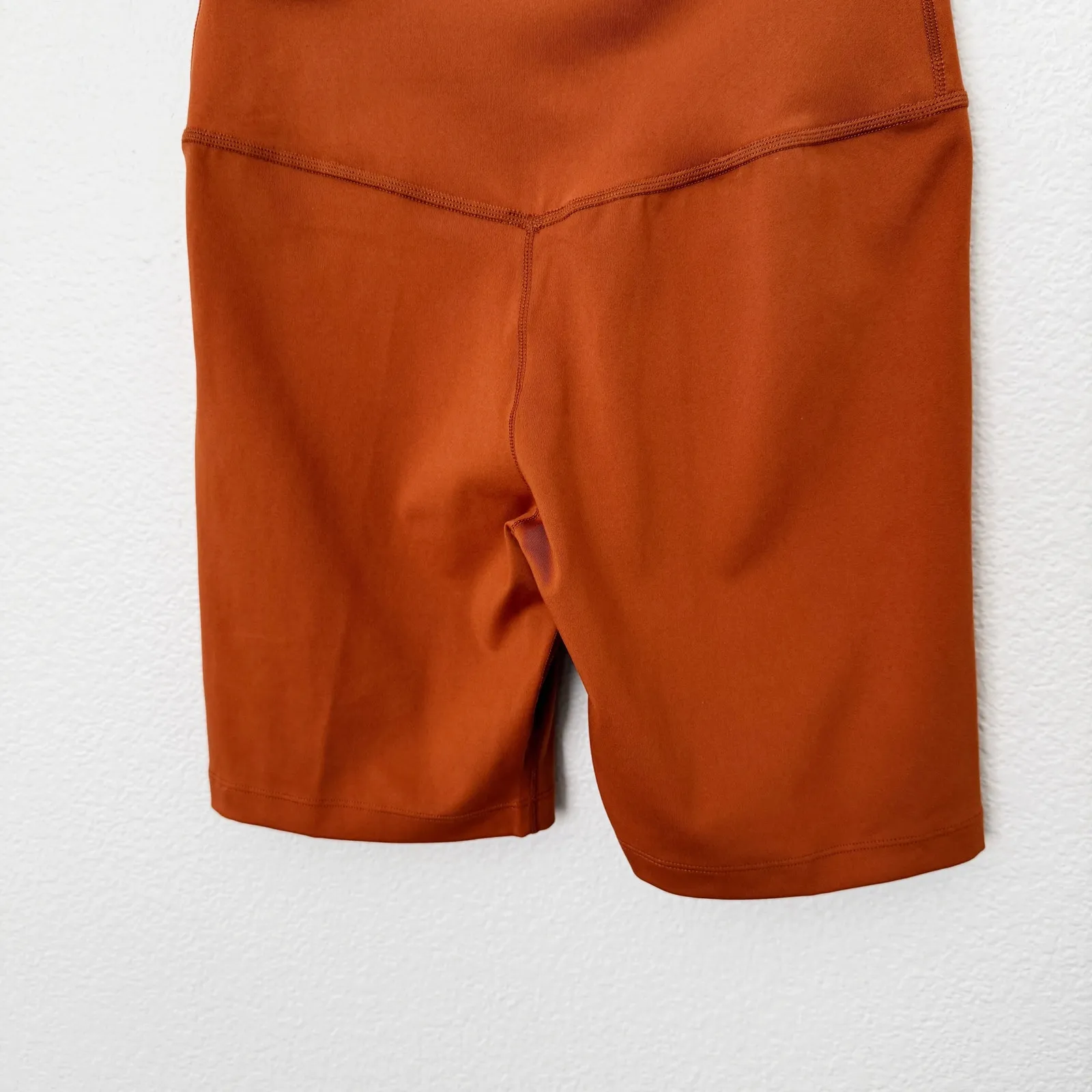 [Nike] Burnt Orange High-Rise 7" Bike Shorts NWT Dri-FIT One Workout Sz Small S - Image 6