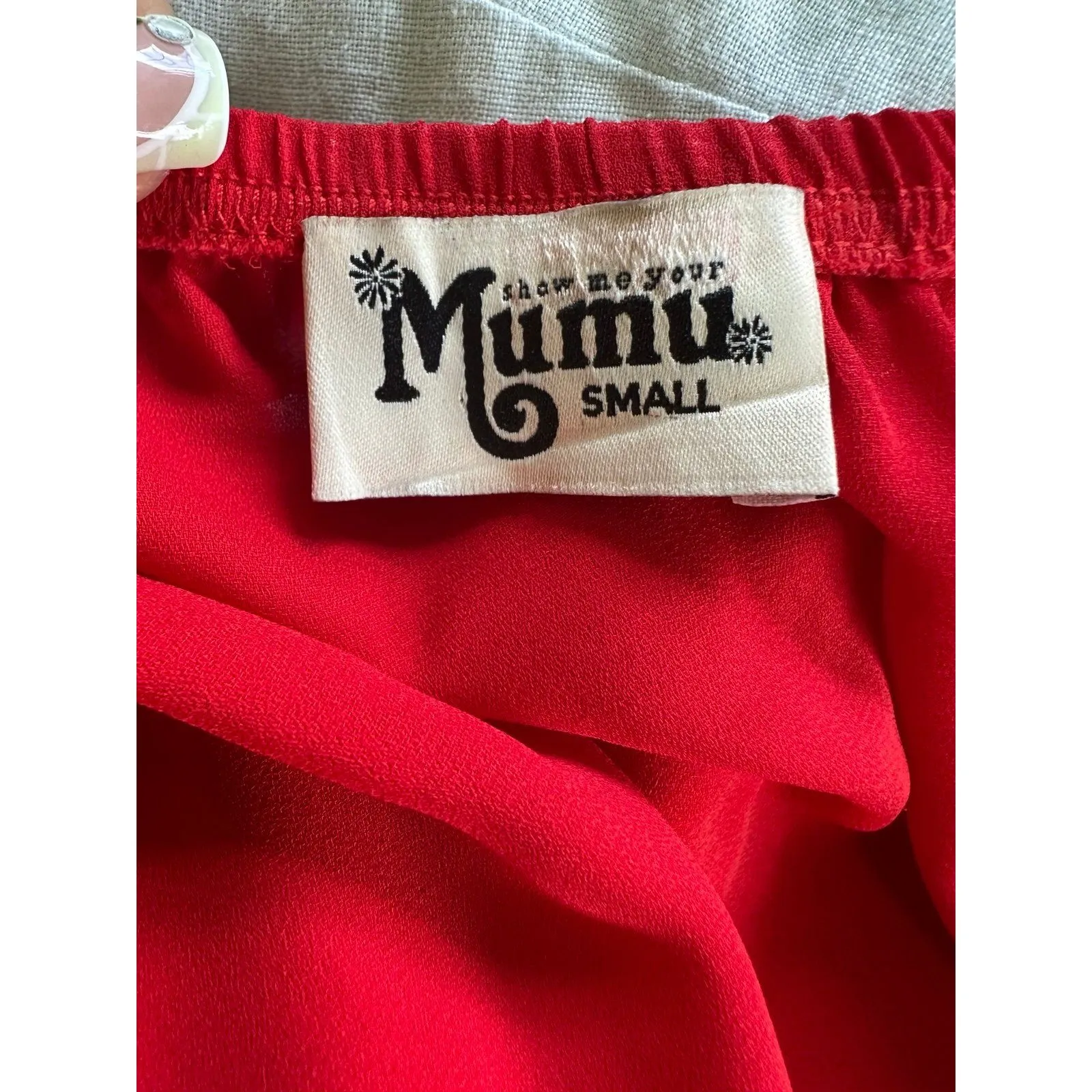 Show Me Your MuMu Women's Banjo Strapless Pom Pom Hem Coachella Crop Top S - Image 4