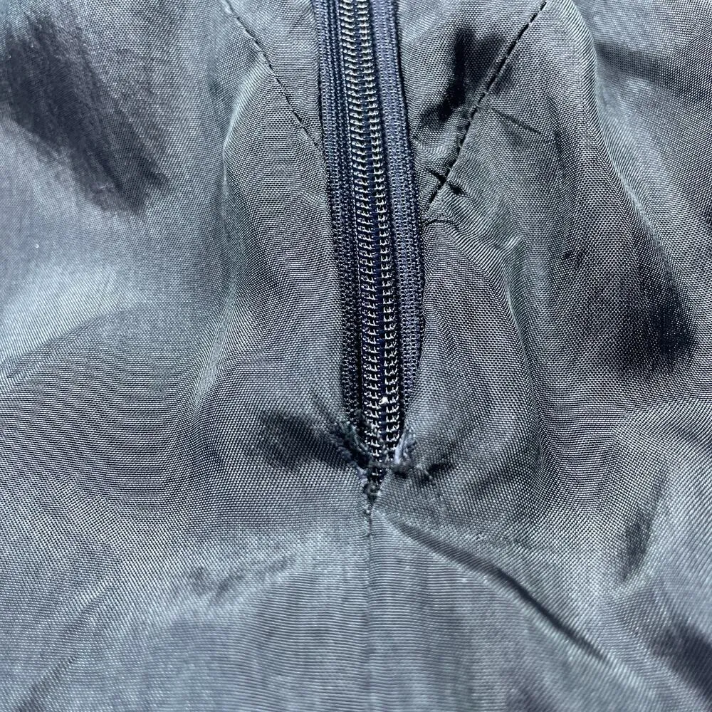 Moschino Cheap and Chic Dress Women XS Small Dark Blue Wool Blend Career Classic - Image 8