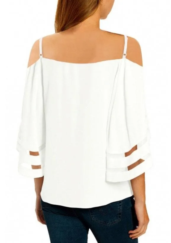 Boutique Cute White Blouse - Image 2