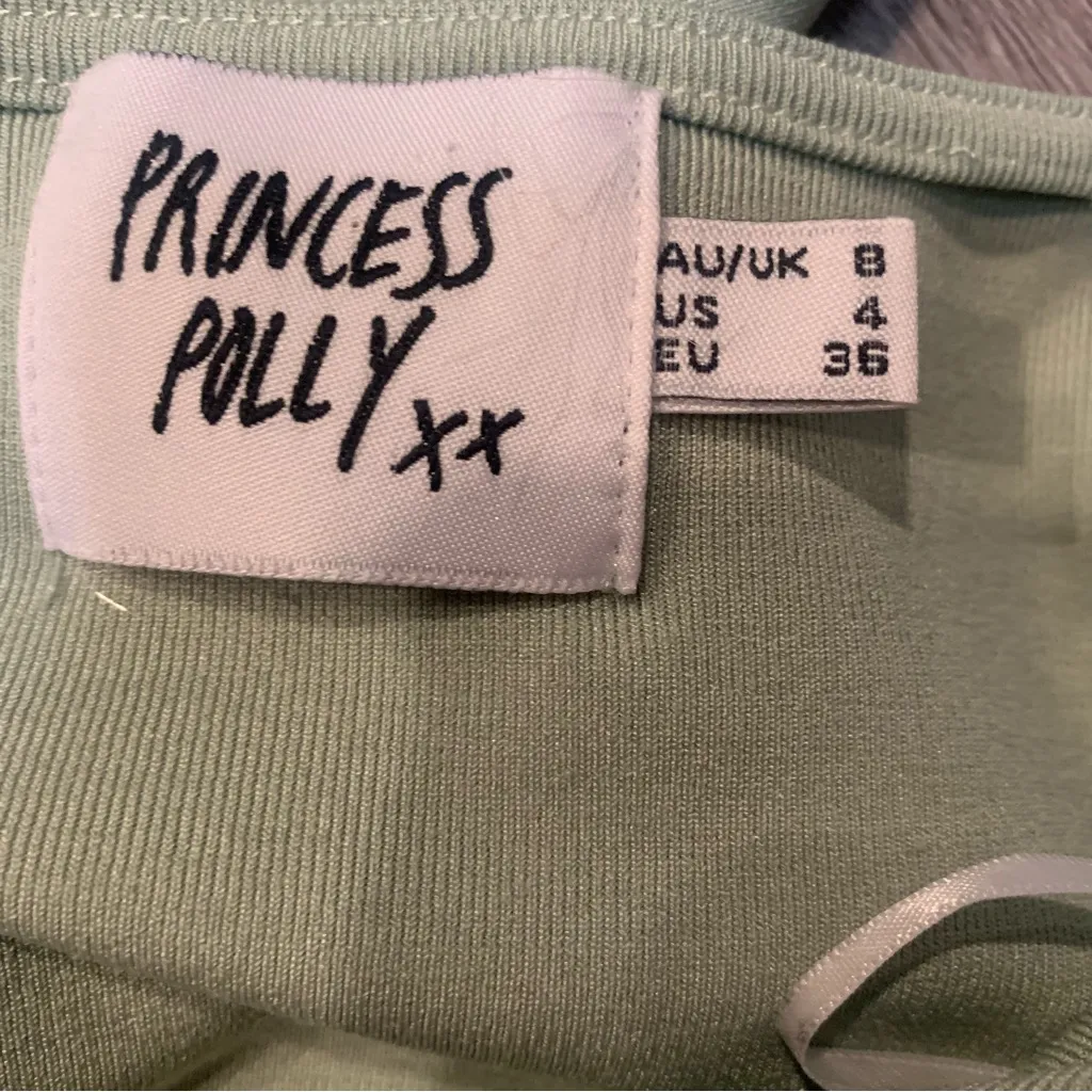 • Princess Polly Nieve long sleeve mini dress green size 4 - Image 4