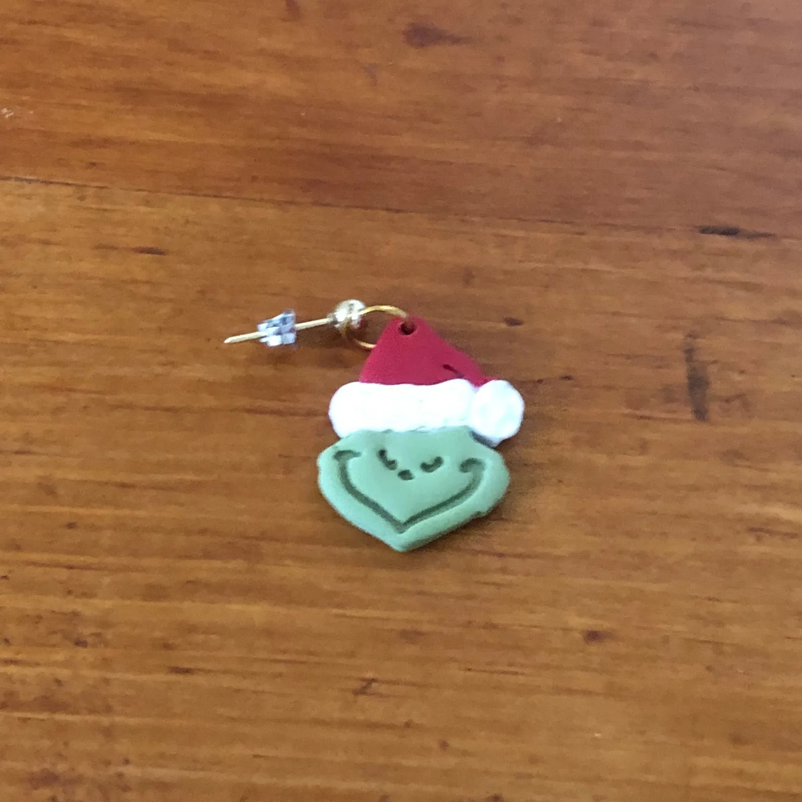 Christmas Earrings Lot Grinch Santa Face & Snowman Studs Holiday Jewelry Set - Image 4
