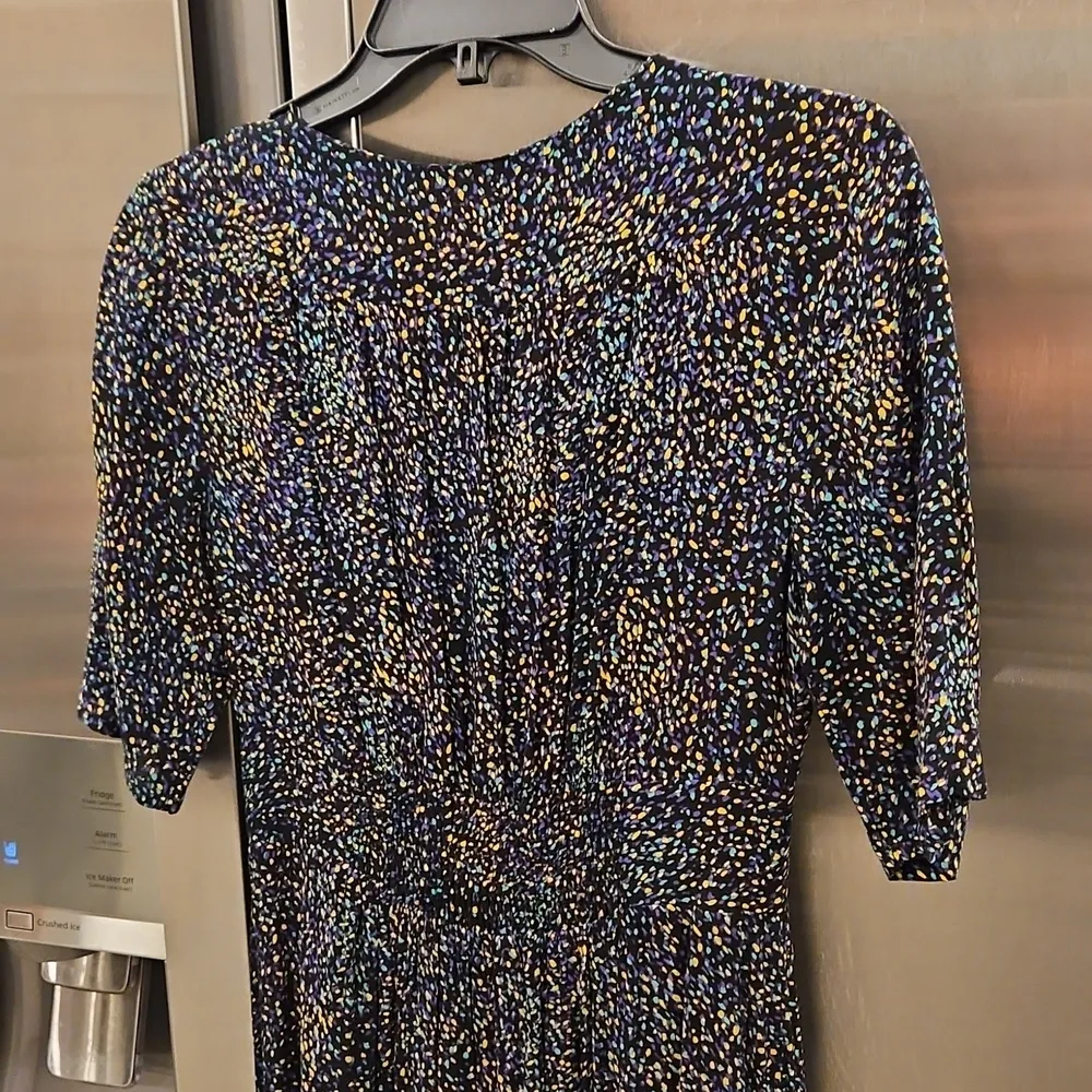 💕BA&SH💕 Azala Dress ~ Noir Black Print Small S US 6 NWOT - Image 14