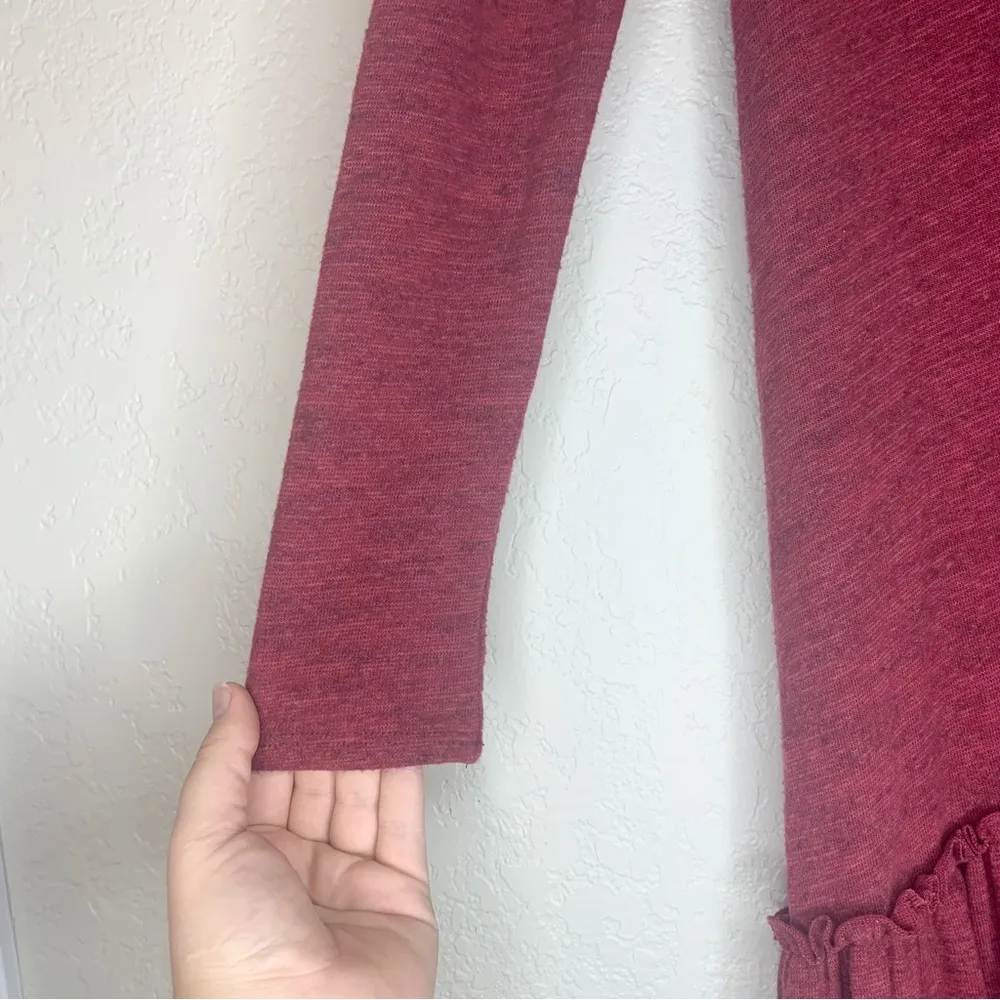 Anthropologie Sunday in Brooklyn Cowl Neck Drop Waist Knit Sweater Dress Size S - Image 6