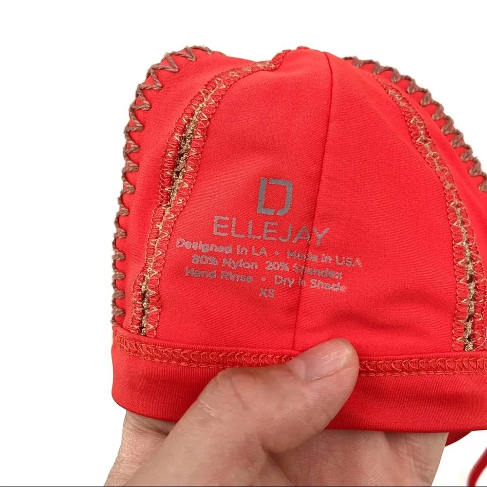 ELLEJAY Rosa Bikini Top Red XS - Image 4