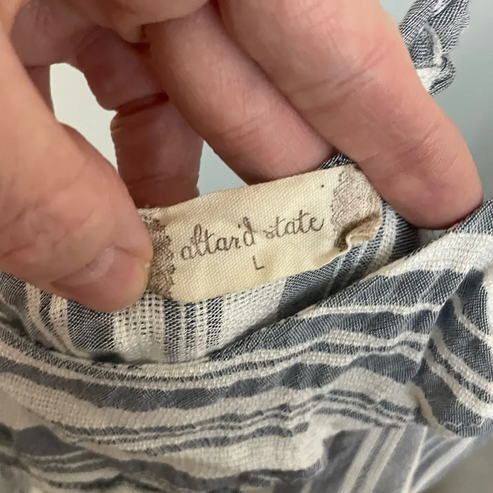 Altard State Jumpsuit Size‎ Large blue stripes - Image 4