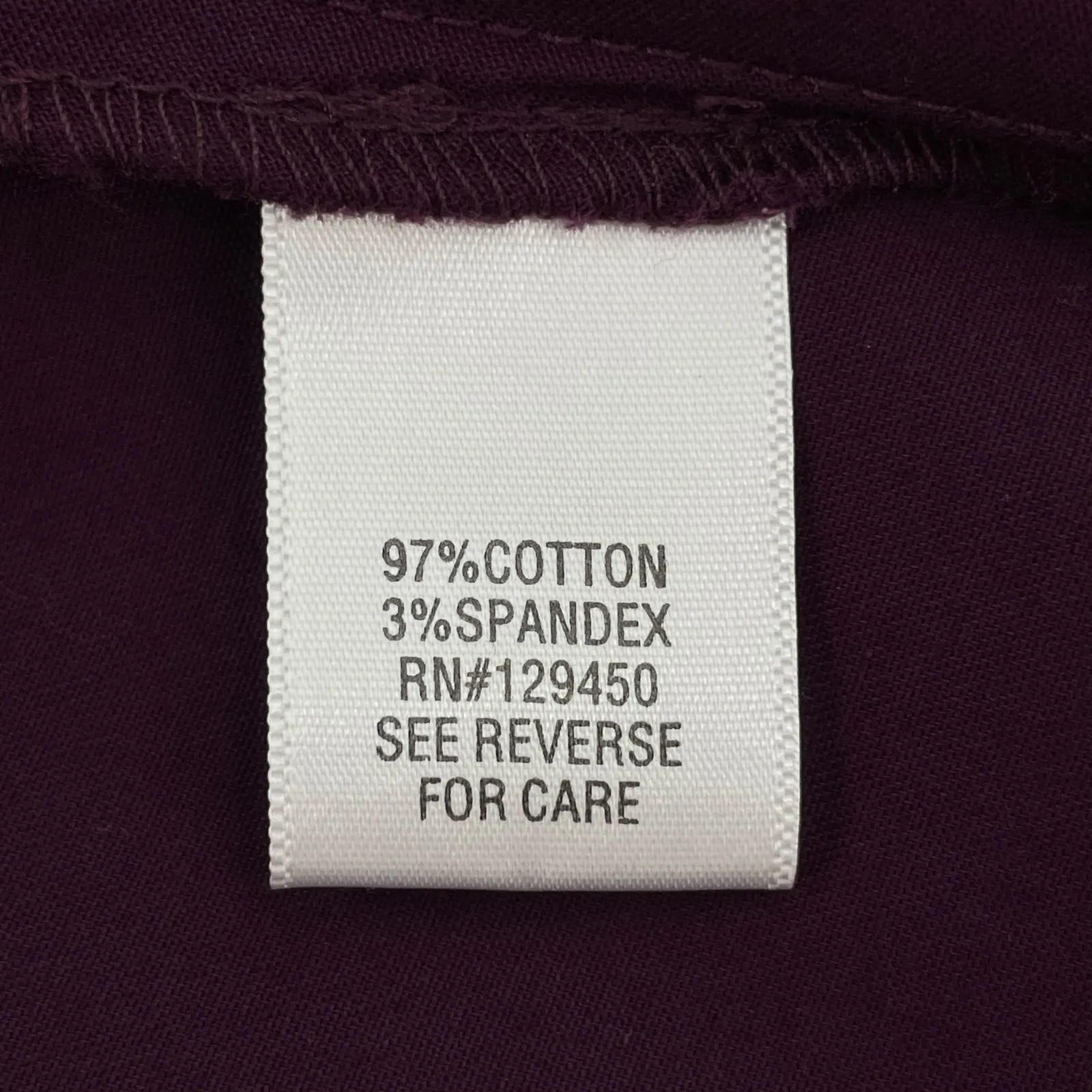 Plum Purple Button Down Blouse Shirt Long Sleeve Fall Jewel Tone Apt 9 Size S - Image 9