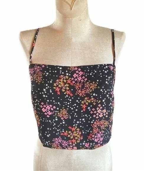 Victoria's Secret victoria secret floral reversible chiffon crop top - Image 3