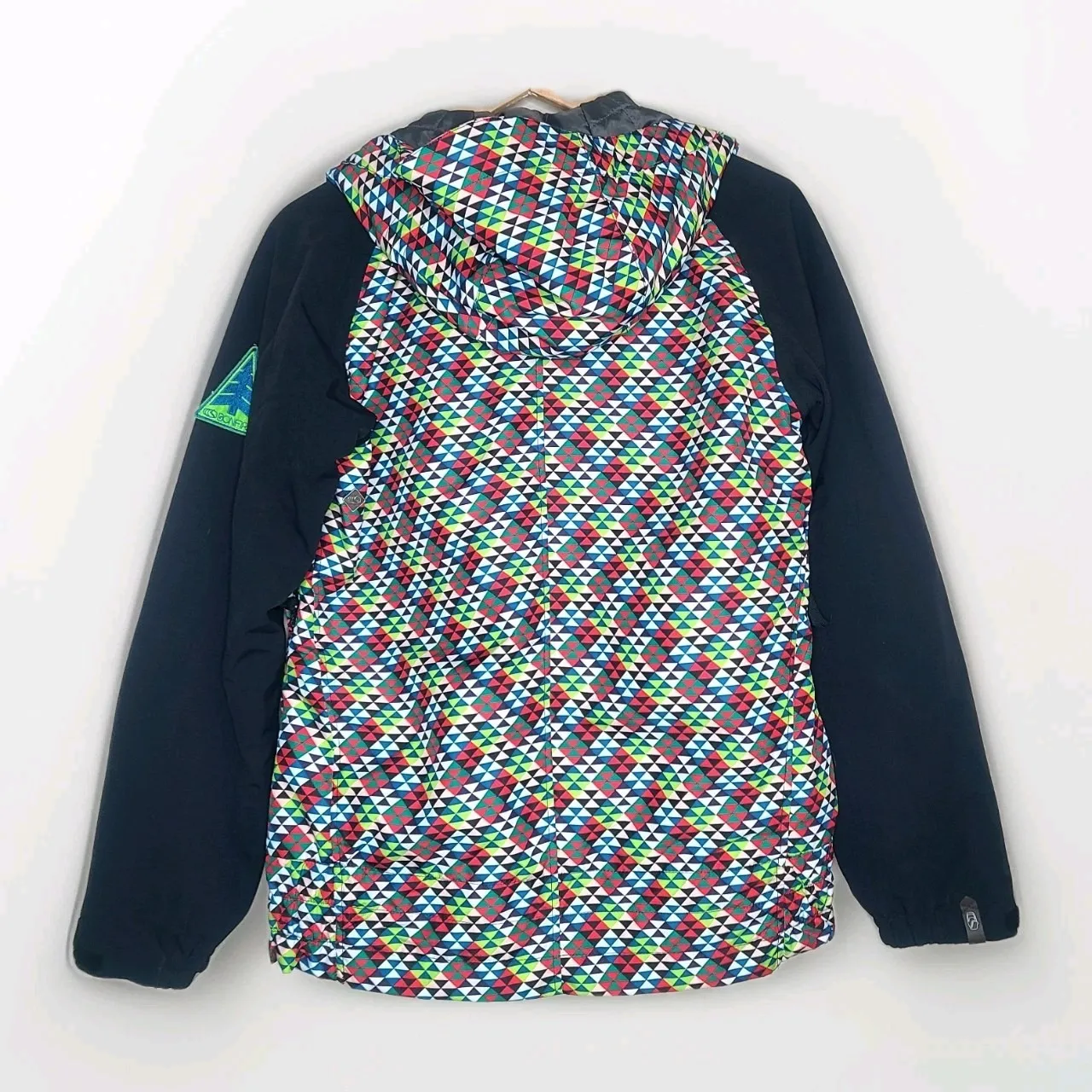 Bonfire Snowboarding Womens Small Outdoor Zip Snow Ski Athletic‎ Black Multi - Image 6