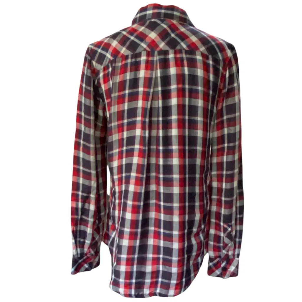 Rails HUNTER Red & Blue Plaid Button Down Shirt Size Extra small - Image 5
