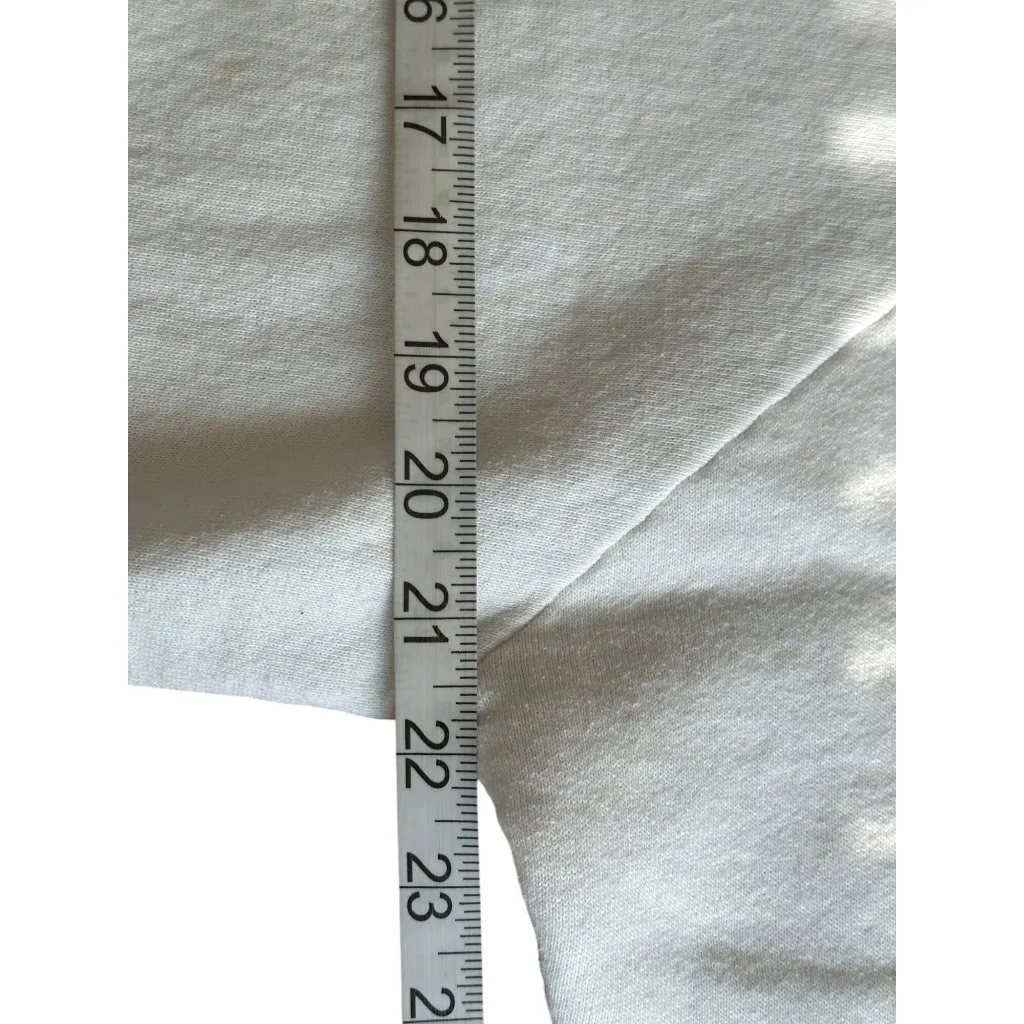 Vintage Santa Sweatshirt "Ho! Ho! Ho!" Ugly Christmas Sweater XL White  READ - Image 10