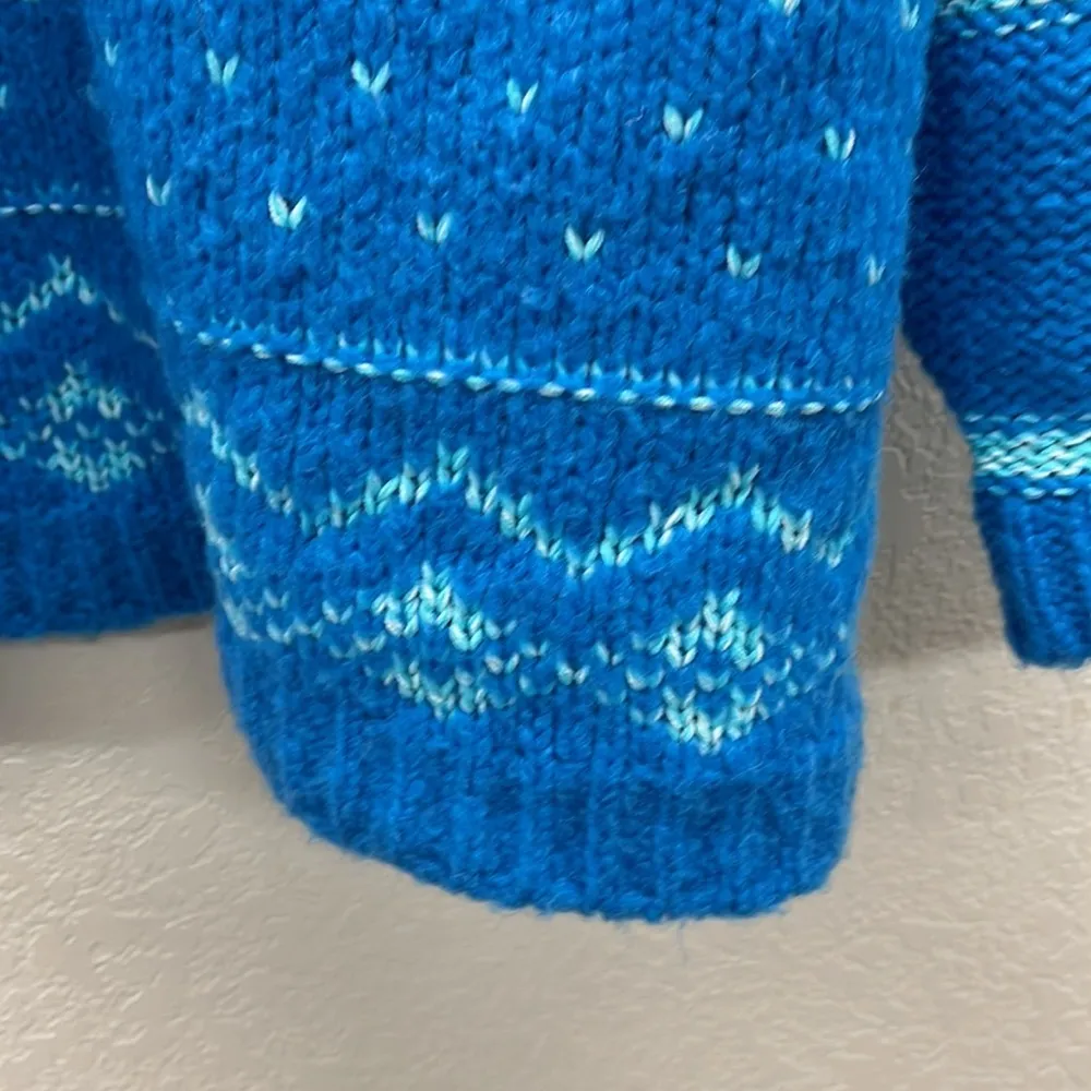 X Free People Snow Day Pullover Sweater in Frozen Lake Combo XL Dress - Image 6