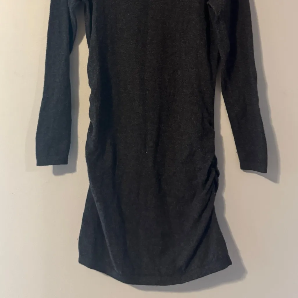 J McLaughlin Cashmere Sweater Dress in Charcoal size Medium Gray - Image 2