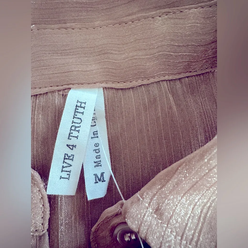 NWT - Sheer & Shimmery Top. - Image 3