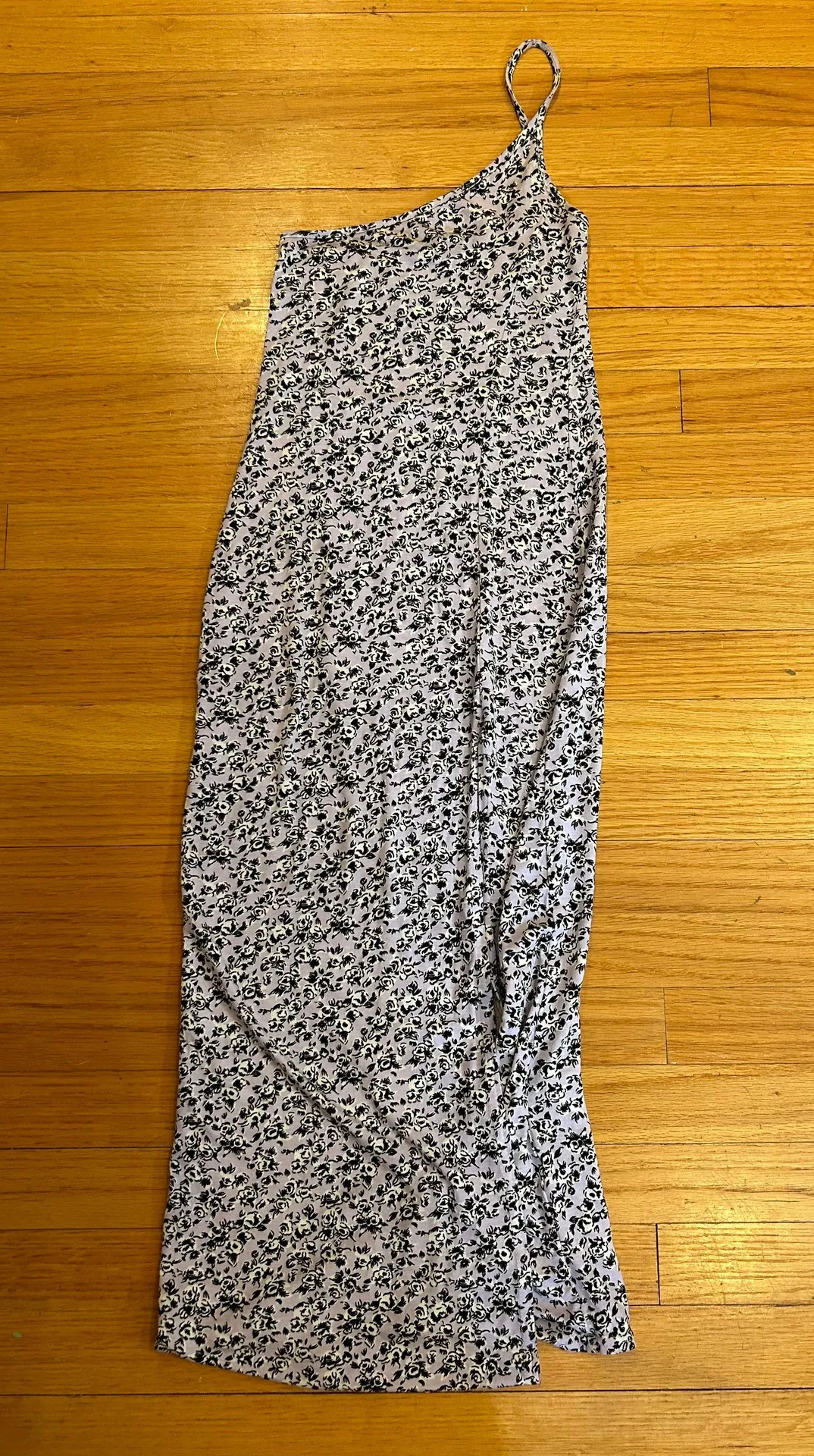 Lilac Floral Midi Dress  - Image 3