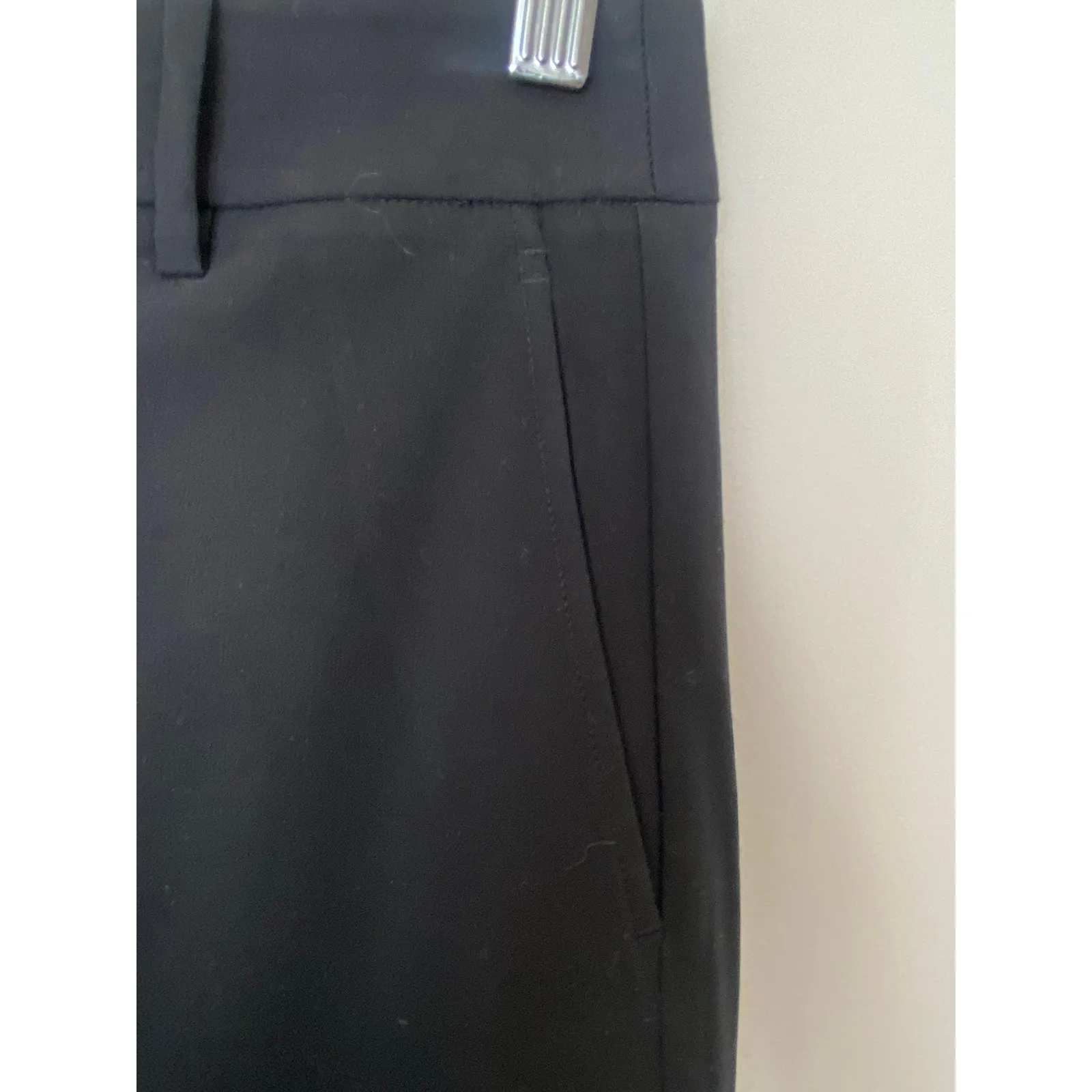 Vince. women pants Sz 6 black wide leg ankle pants 98% Wool 2% Elastane - Image 5