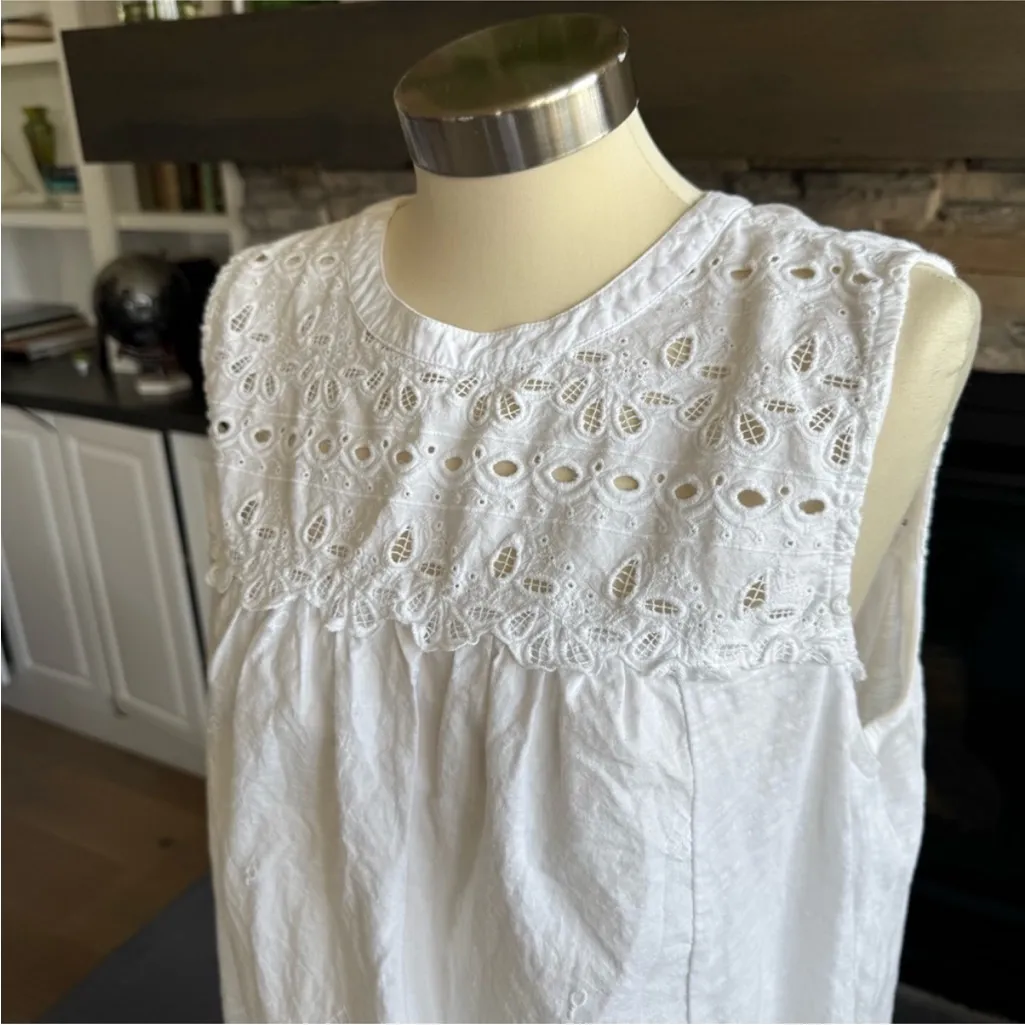 Lucky brand, eyelet, lace tank top - Image 5