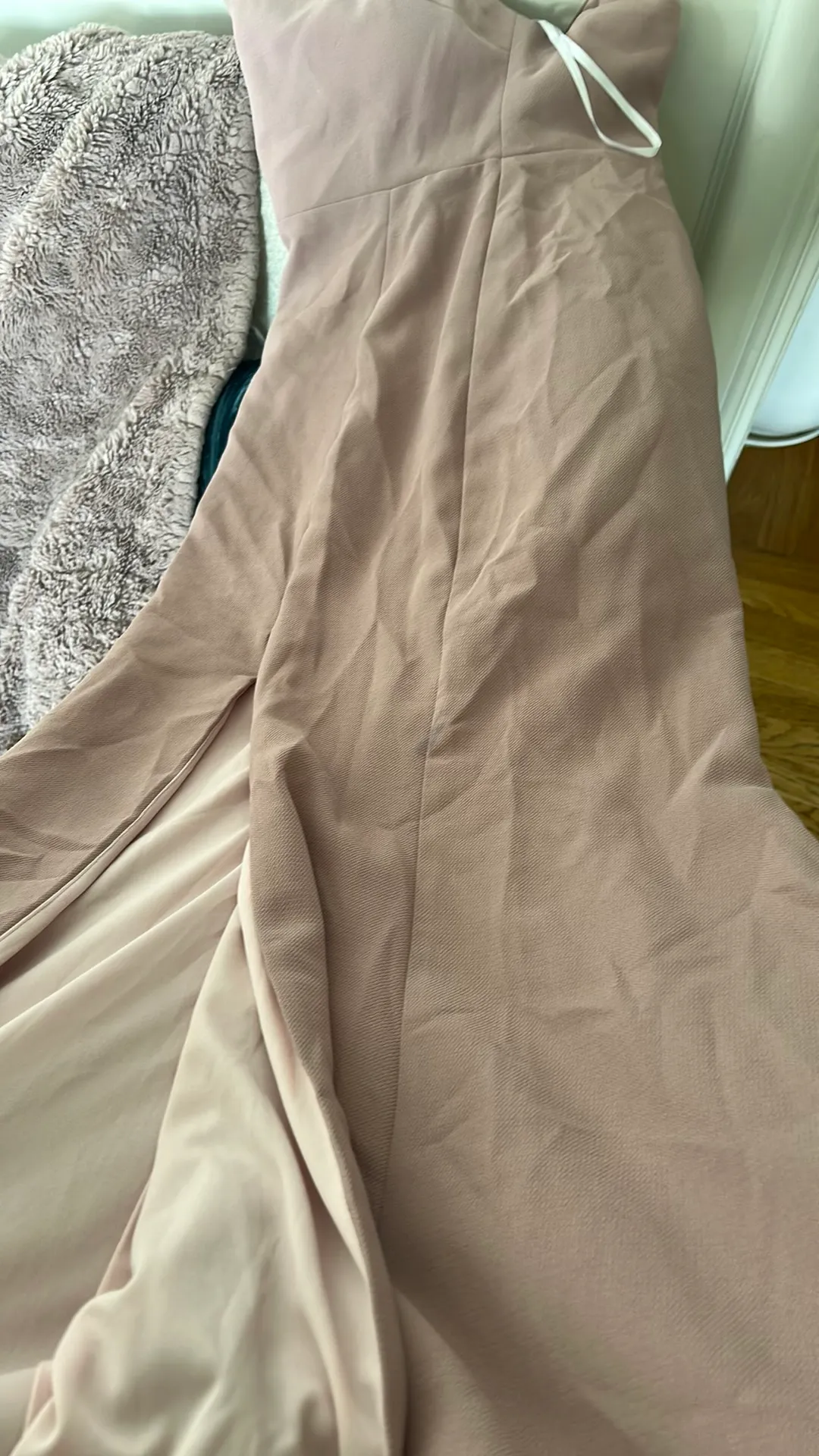 x Anthropologie Adena Side Slit Maxi Dress in Blush rose Pink - Image 12