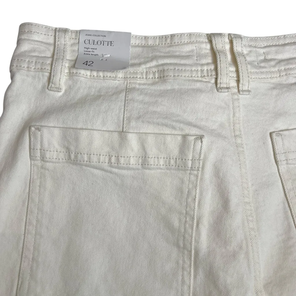 NEW Mango Catherin Culotte High Rise Denim Jeans - Image 8