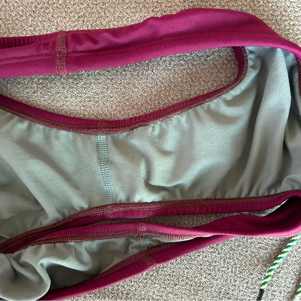 Jolyn Midl Full Coverage Drawstring Active Bikini Bottoms in Cabernet Medium Purple - Image 5