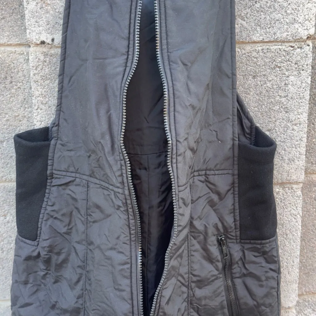 Vintage Porsha by Winer Black Quilted Overalls Size Medium - Image 6