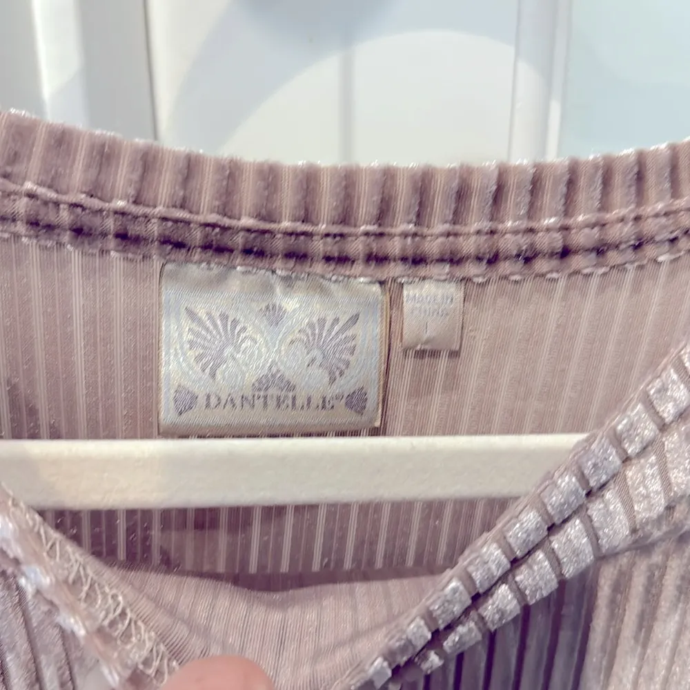 Pink Ribbed Blouse with Split loose Sleeves, size L, Boho, trendy & fun - Image 5