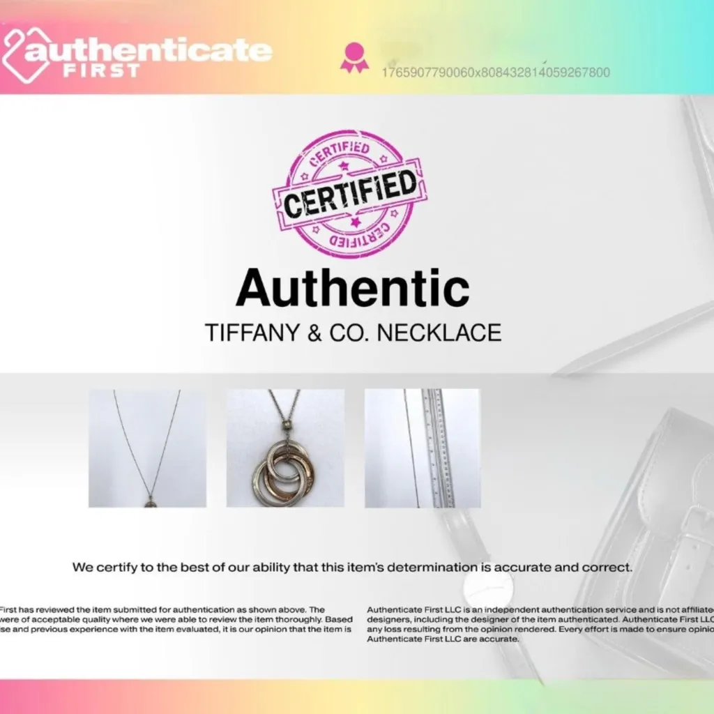 Tiffany & Co. 1837 Interlocking Circles Necklace Rubedo Rose Gold and Silver - Image 6