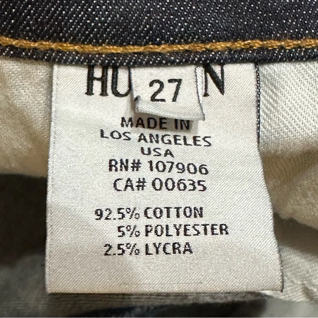 Hudson NWOT Juliette Refine Super Skinny Dark Denim Split Hem Jeans 27 Punk - Image 10
