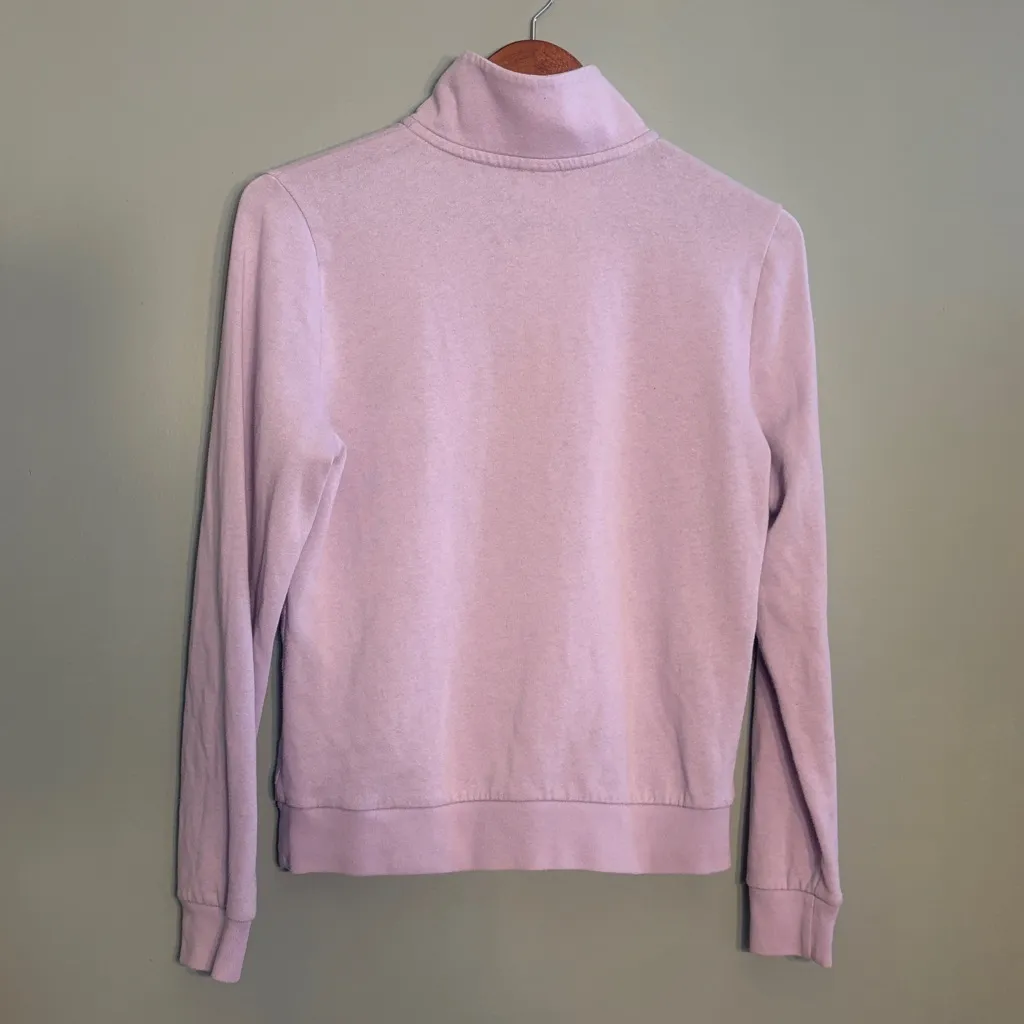 PINK Victorias Secret Size Small Lilac Quarter Zip Sweater - Image 5