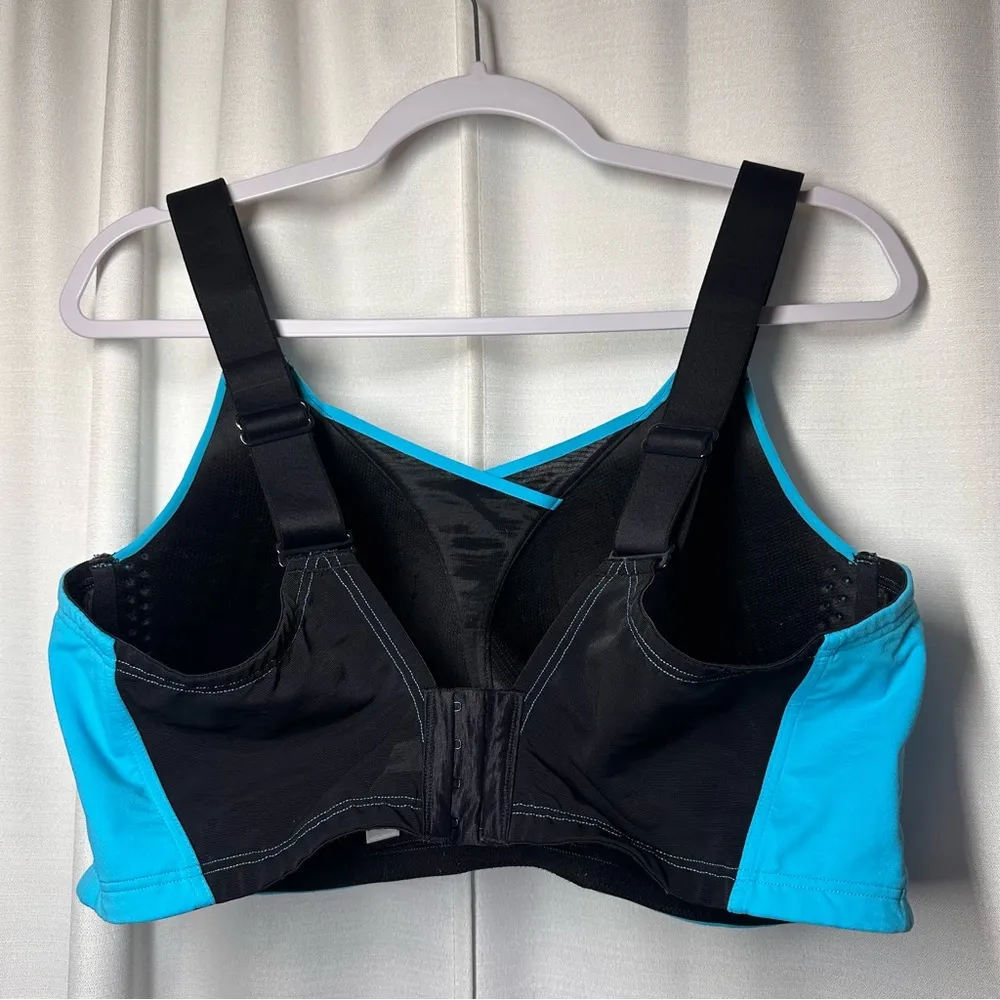 Livi Active Sport Bra 44DDD Bright Blue Convertible Strap Molded No Wire Workout Size undefined - Image 4