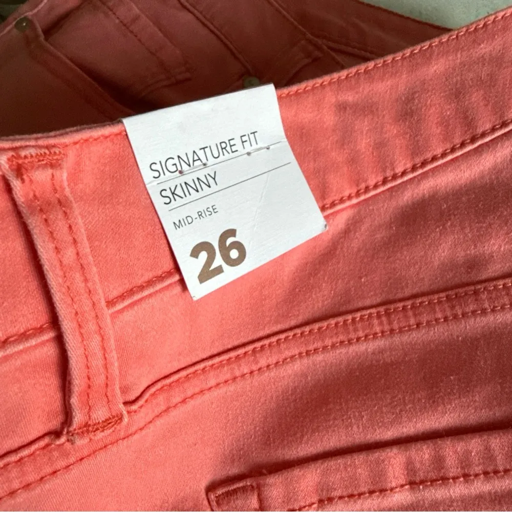 Lane Bryant Women’s Signature Fit Skinny Mid Rise Salmon Jeans Size 26 NWT $79 - Image 9