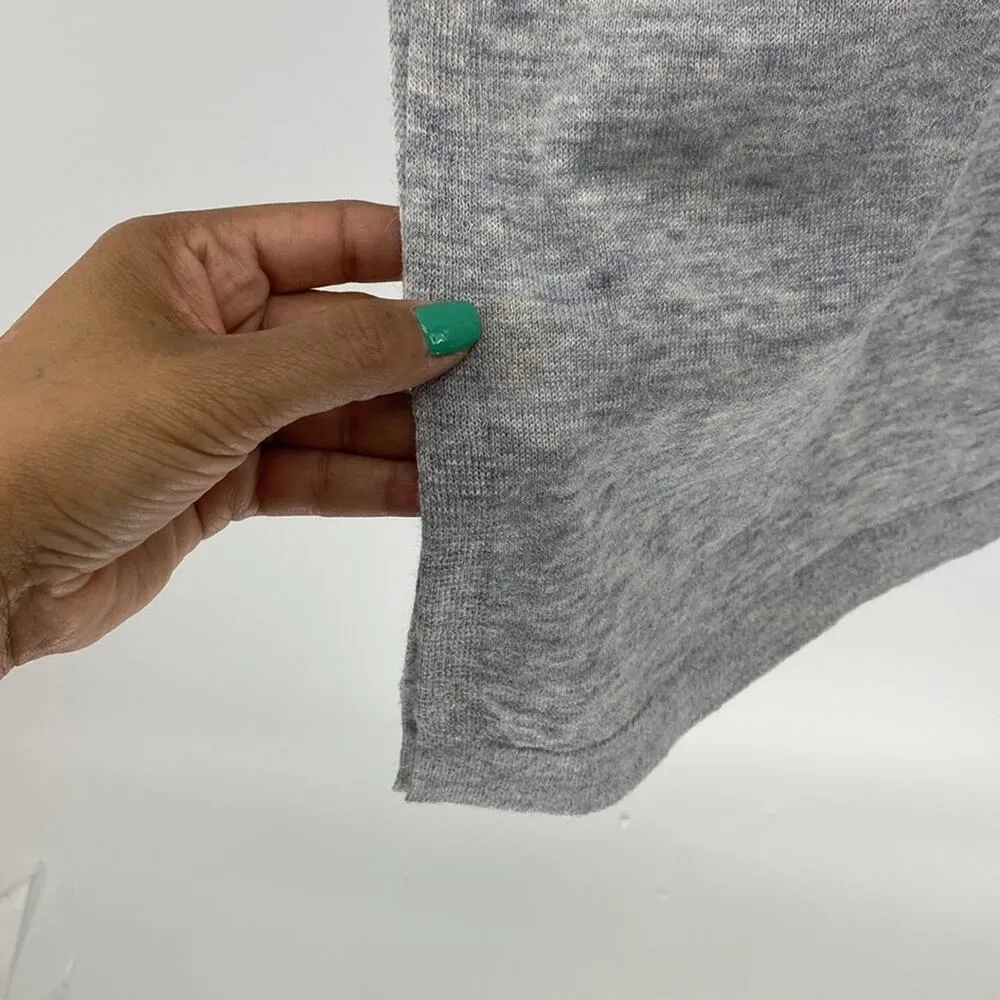 Eileen Fisher merino wool alpaca blend dress tunic side slit sz S gray - Image 7