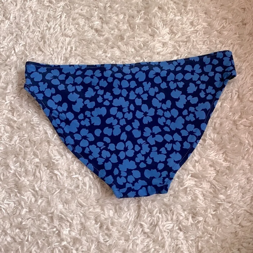 Aerie blue floral bikini bottoms | size S - Image 2