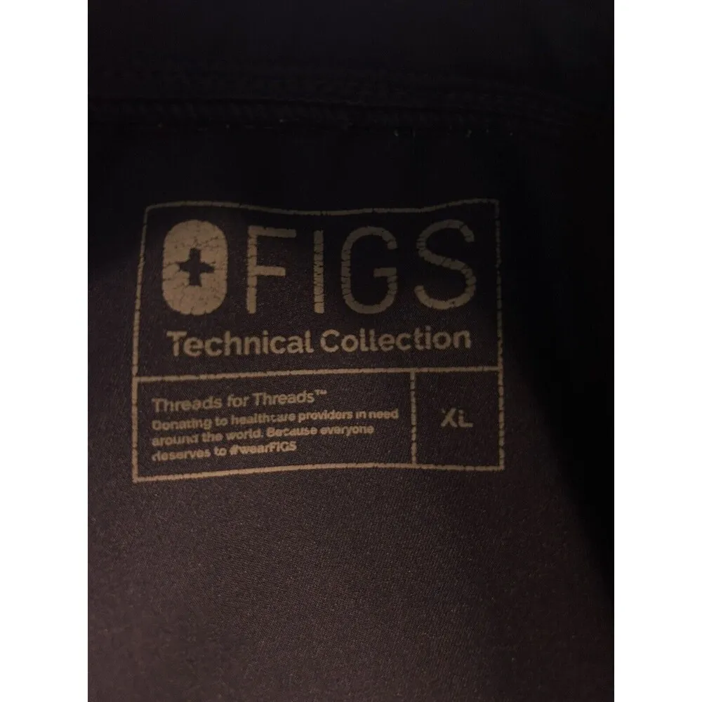 Zamora Jogger Scrub Pants Navy Blue Size XL Medical Healthcare Tie Waist - Image 2