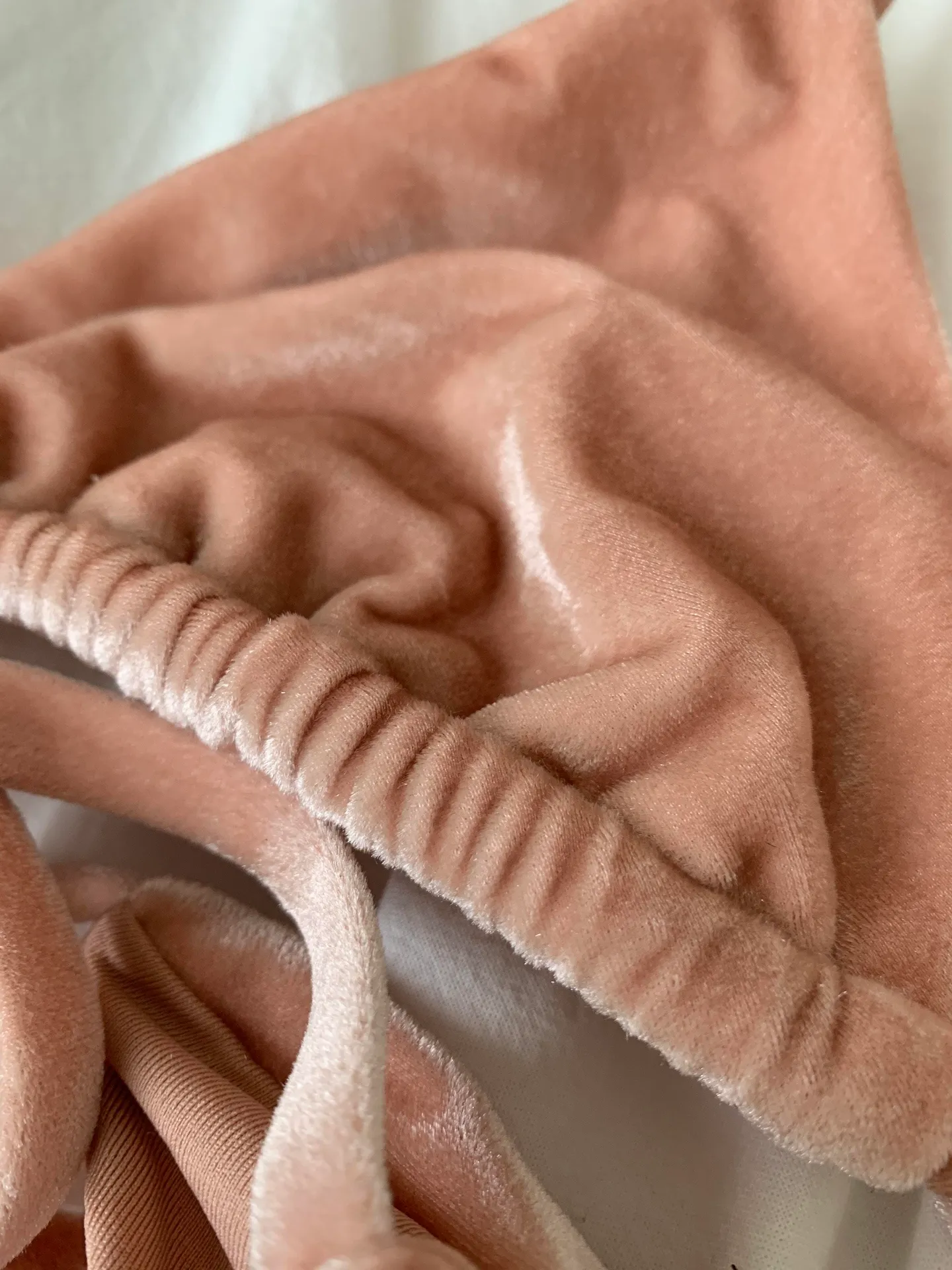 ASOS Ballet Pink Velvety Bikini - Image 4