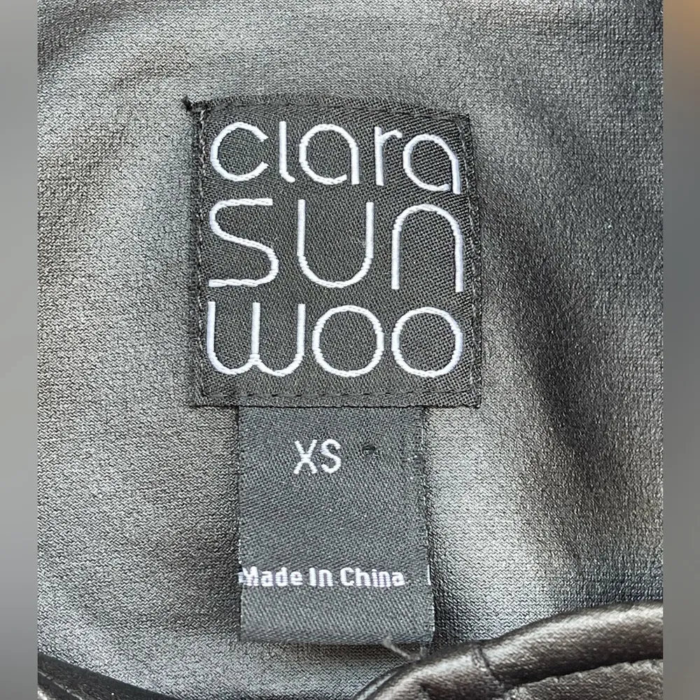 Clara Sun Woo Signature liquid leather jacket size XS Black - Image 6